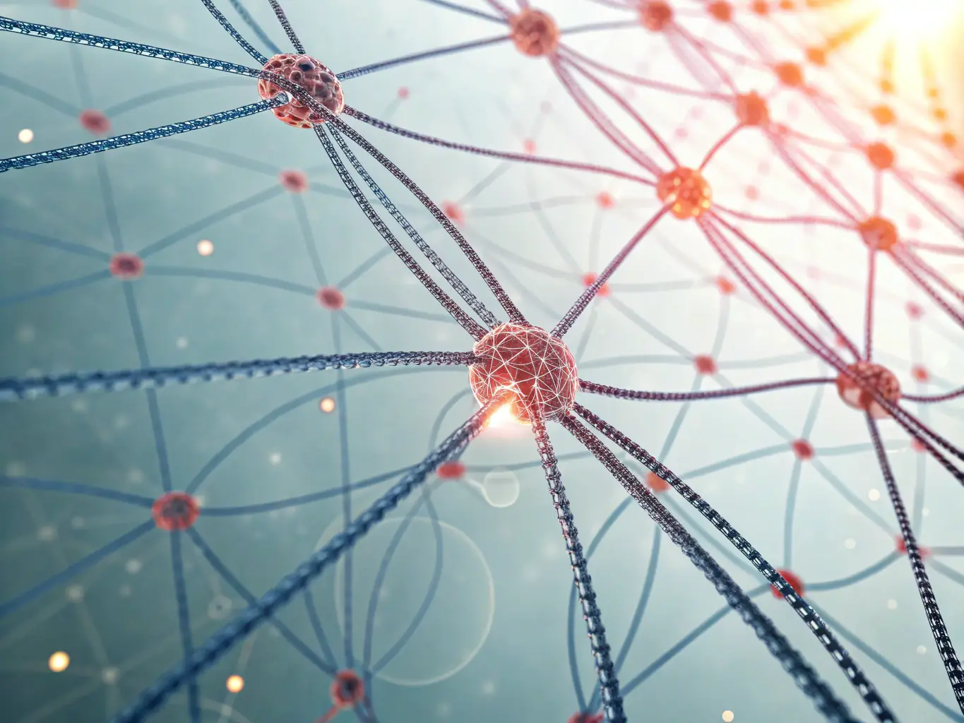 A focused image of a neural network diagram, highlighting the interconnectedness of AI learning processes, set against a backdrop of London's skyline to emphasize the UK context.